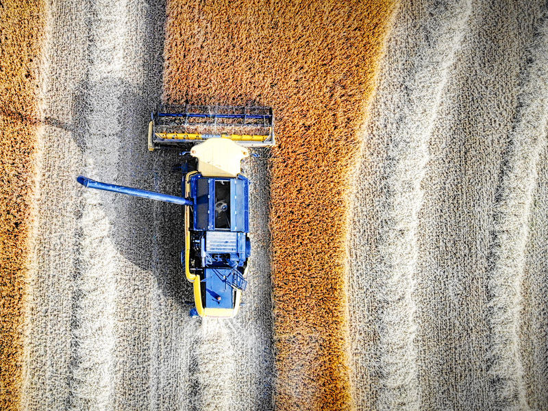 tractor in field